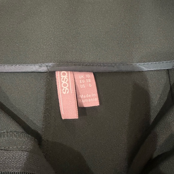 ASOS Dark Green Belted Trousers - Picture 3 of 5